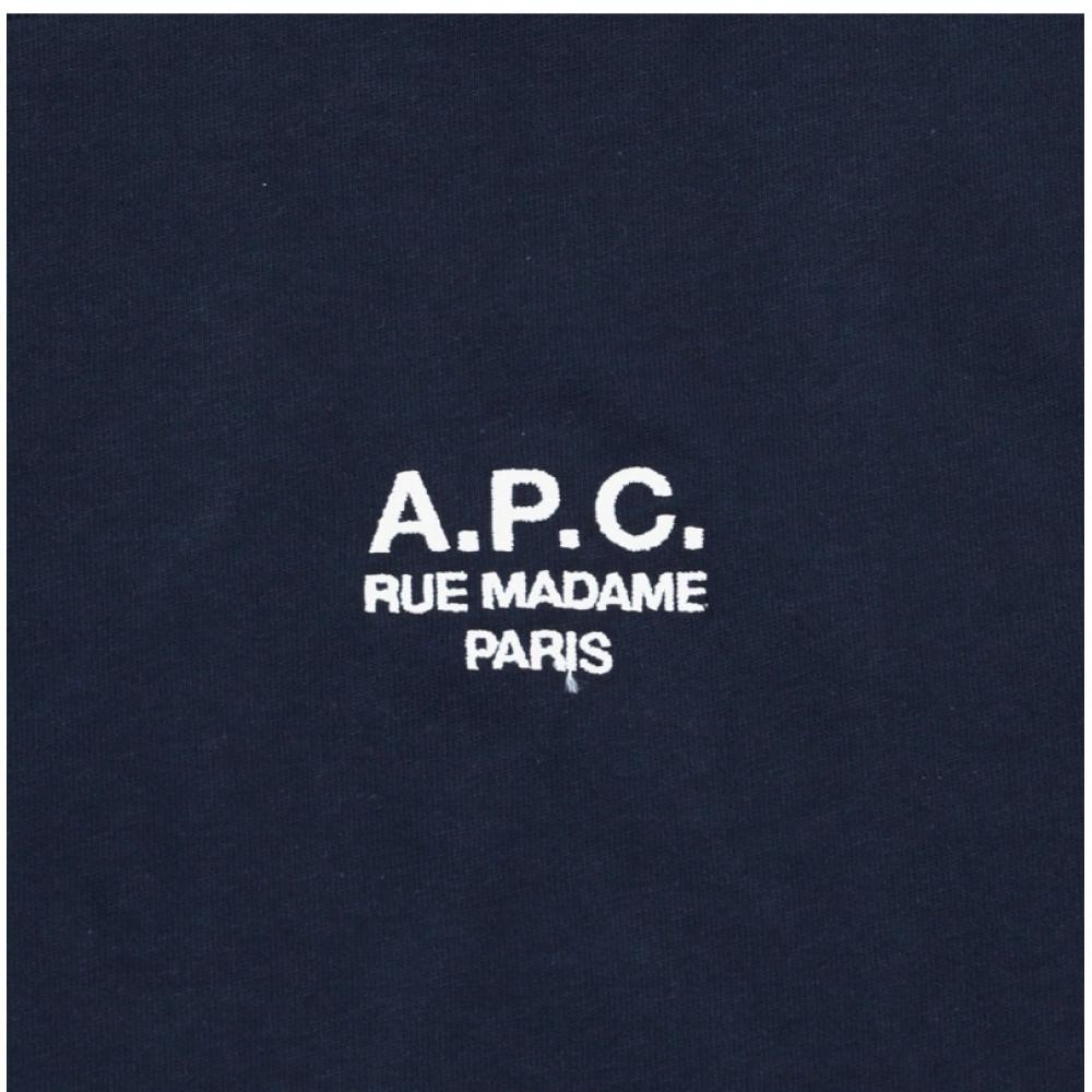A.p.c. T shirT sTandard Tiq Dark Navy Ecru Cohbu M26388