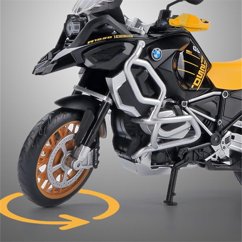 1/12 BMW R1250GS Alloy Racing Motorcycle Model Diecast Metal Toy Street Sports Motorcycle Model Simulation Collection Kids Gifts