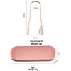 Pure Copper Tongue Scraper and Cleaner – Portable Tongue Brush Tool for Effective Oral Hygiene