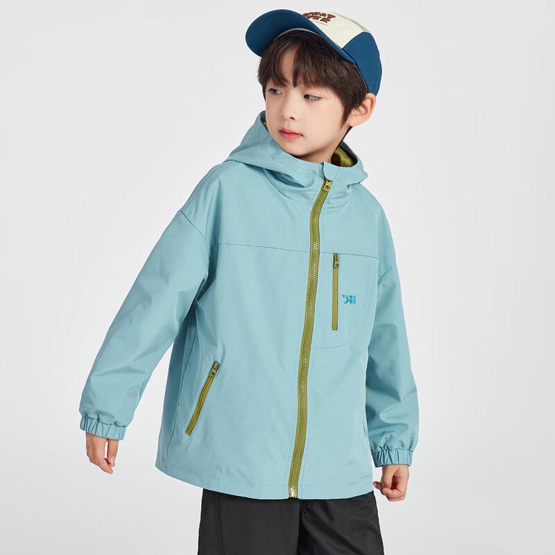 Boys' Water-Repellent Hooded Softshell Jacket