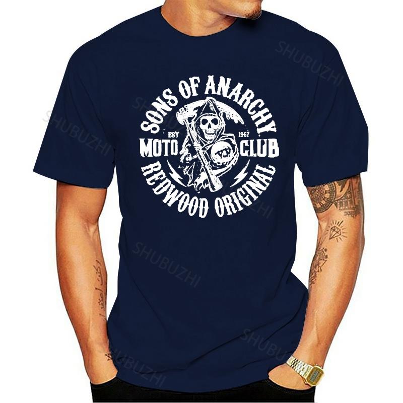 

2021 Fashion T Shirts Sons Of Anarchie Soa Redwood Original Moto Club Pull Homme Hybris Oneck cotton Funny Top Tees S