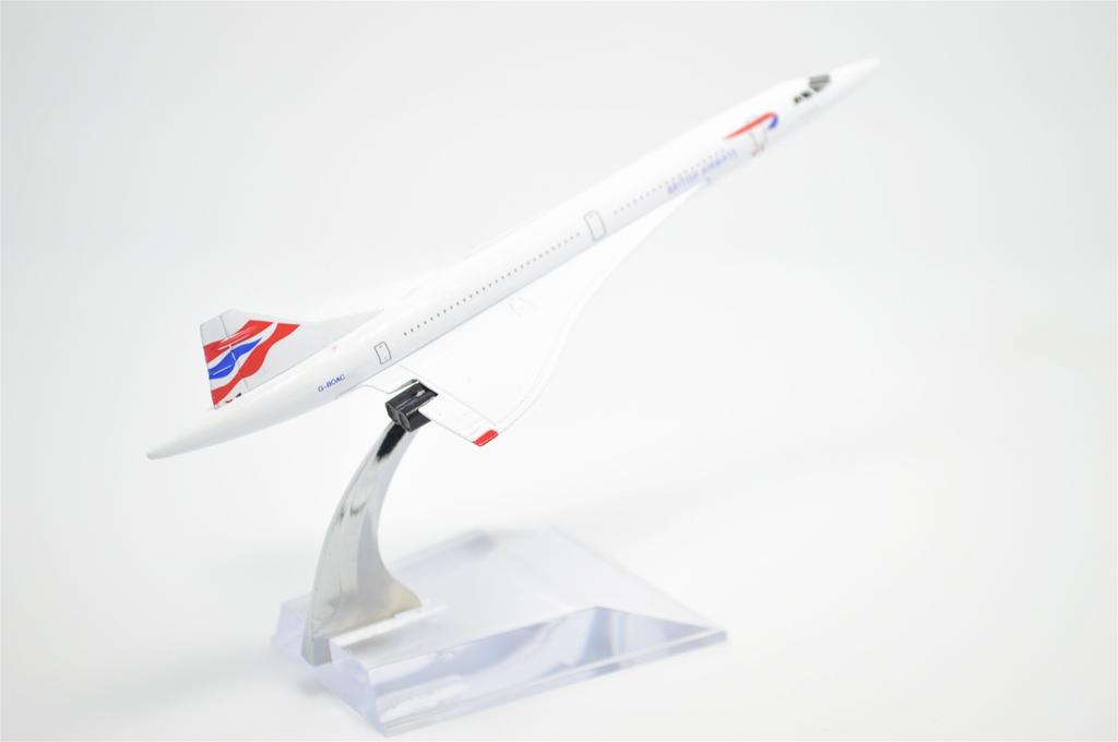 TANG DYNASTY 1/400 16cm British Airways Concorde Alloy Plane Model Toy