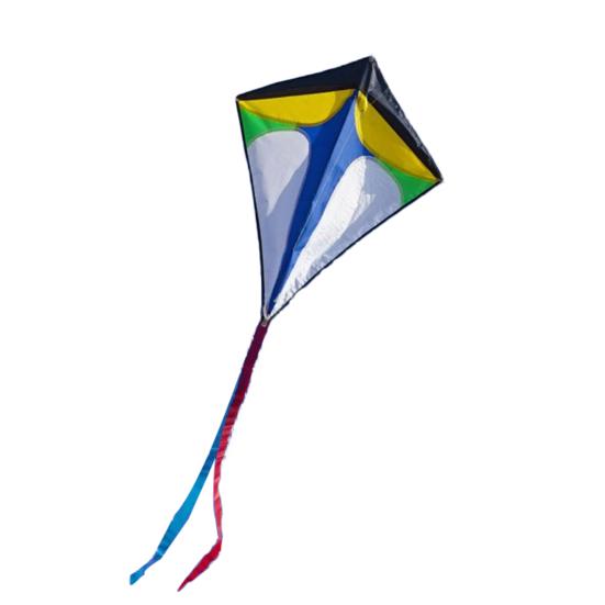 

Diamond Kite Eye-catching Easy Installation Polyester Rainbow Outdoor Sports Kite for Children