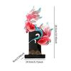 Koi Fish Sculpture Resin Table Centerpiece for Office New Year Entrance