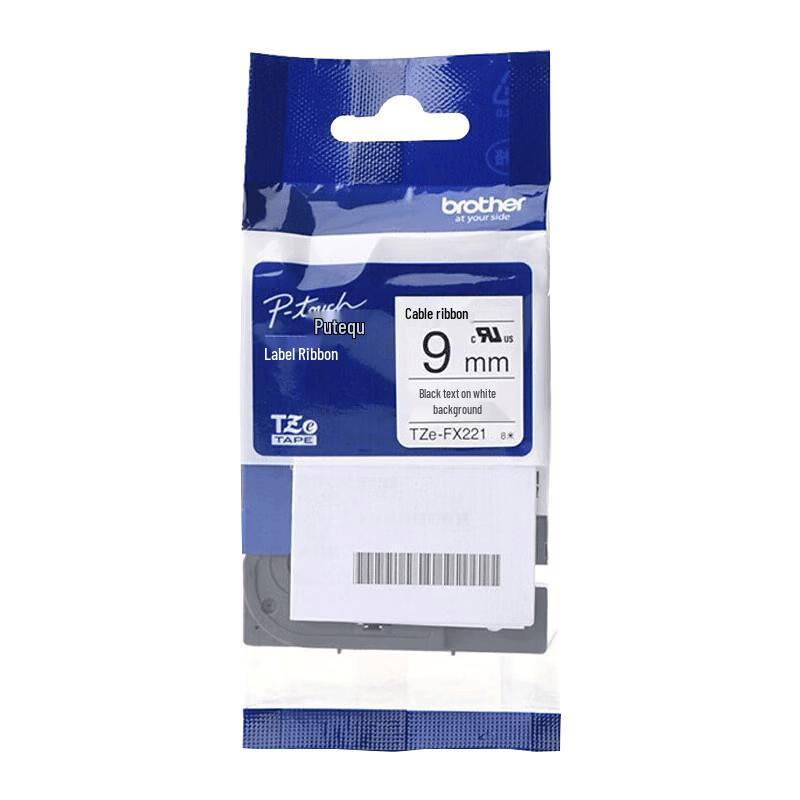 Brother TZe-FX221 Label Tape CN plug (adapter included)