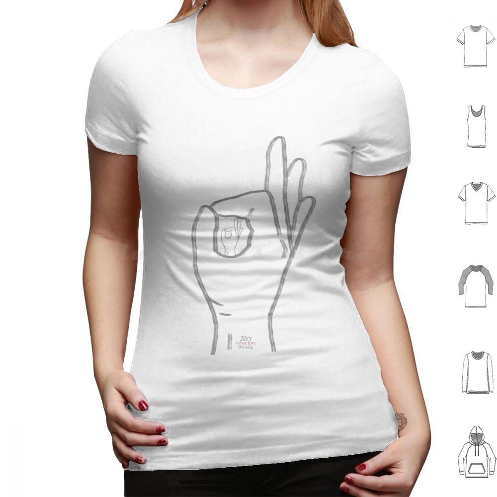 Okey Ok Okey Ok Hand T Shirt Cotton Men Women DIY Print Ok Sign Success Hand Symbol Happy Positive Gesture Good Smile Finger