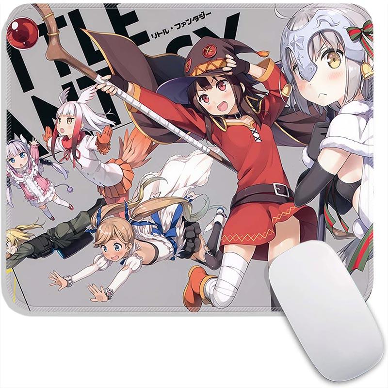Kono Suba Anime Mouse Pad Small Gaming Mousepad Gamer Accessories Megumin Standard MousePads PC Compact Non-Slip Office Mousemat