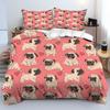 Cute Dogs 3D Design Printed Quilt Cover Set Luxury Home Textile Soft Comfortable Duvet Cover Pillowcase Animal Theme Bedding Set