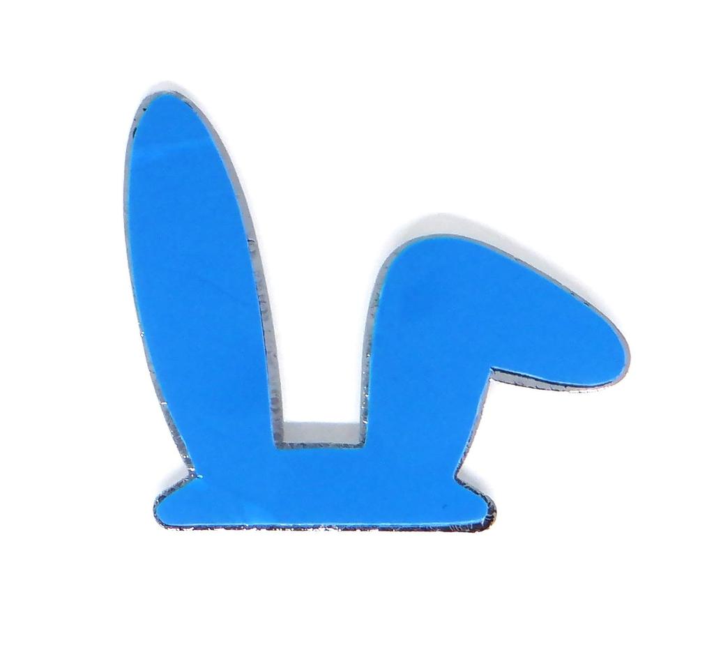 L-hotse Rabbit Ears 3D Plated Emblem Car Sticker