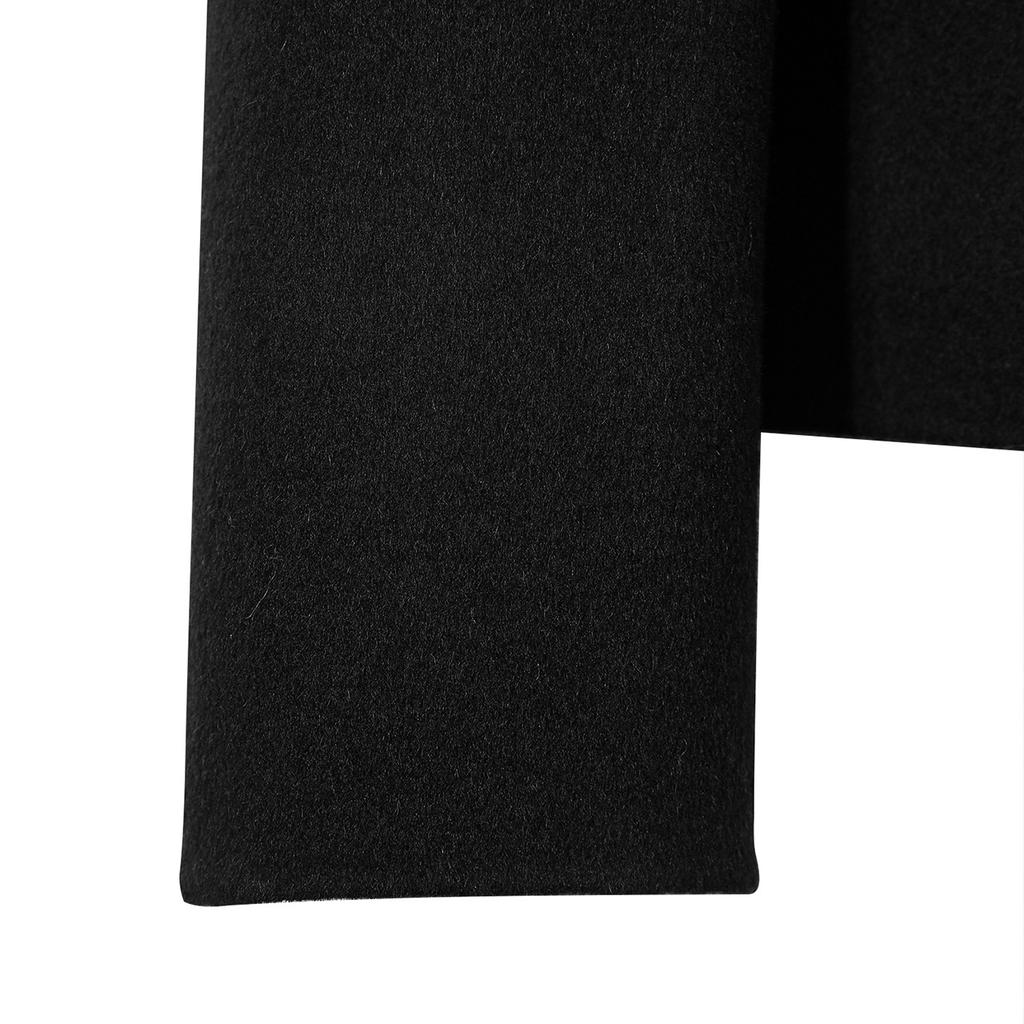 Sheep Wool Double-sided Woolen Coat Small Coat Single-breasted Short Round Neck Temperament Coat Women