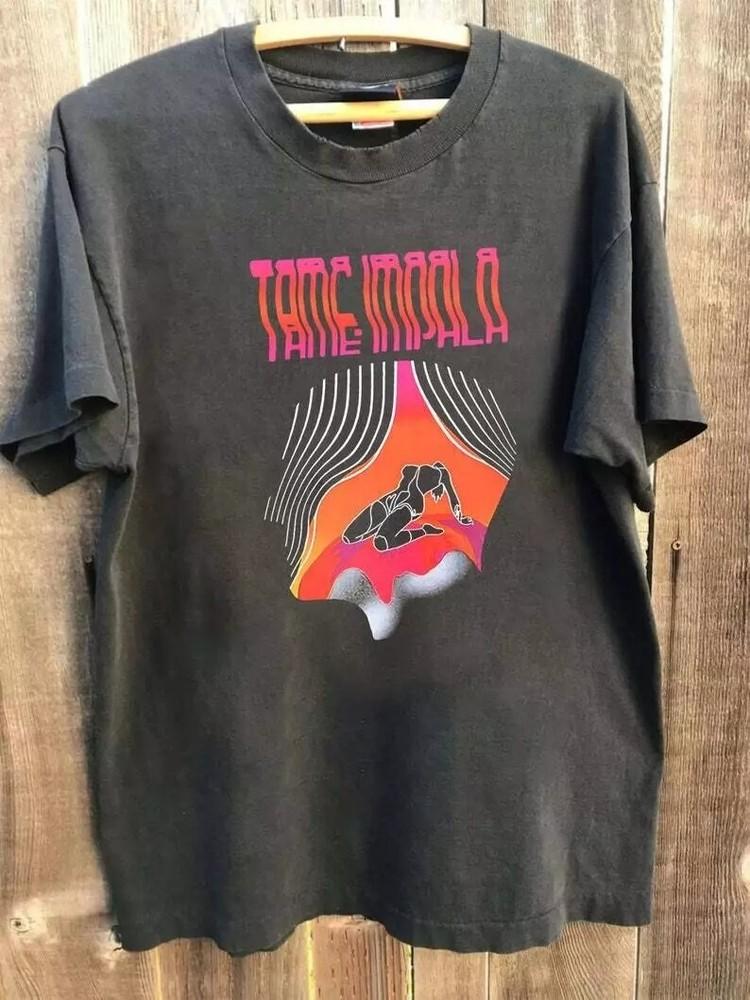 Tame Impala Music Album Graphic Charcoal Unisex T-shirt Reprint S-5XL KH13006 Unisex T-Shirt M