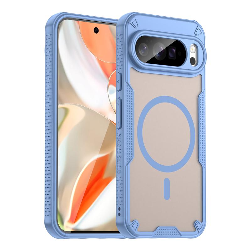 For Google Pixel 10 Pro XL 10 Pro Case Magnetic Semi-translucent Matte PC+ Soft TPU Edge Camera Lens Protection Cover