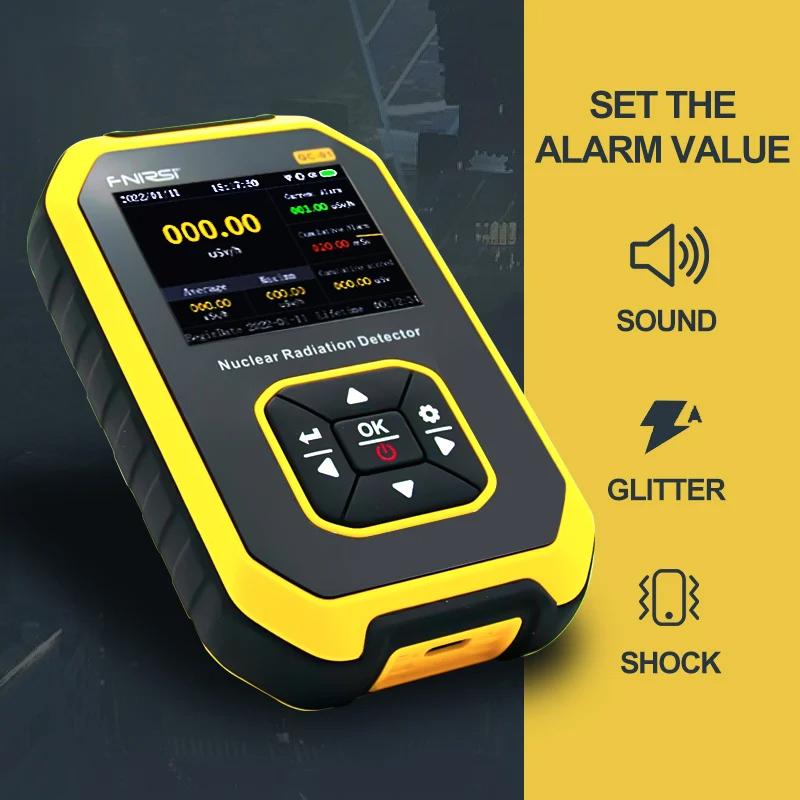 FNIRSI GC-01 Geiger Counter Nuclear Radiation Personal Dosimeter Detectors X-ray Beta Gamma Detector Radioactive Tester