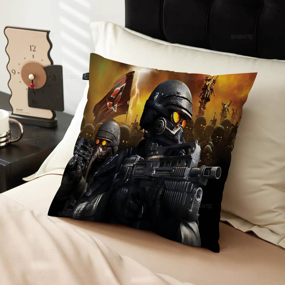 Killzone Helghast Logo Cushion Cover Pillow Cover Decor Pillowcase Printed Cushion Case For Couch
