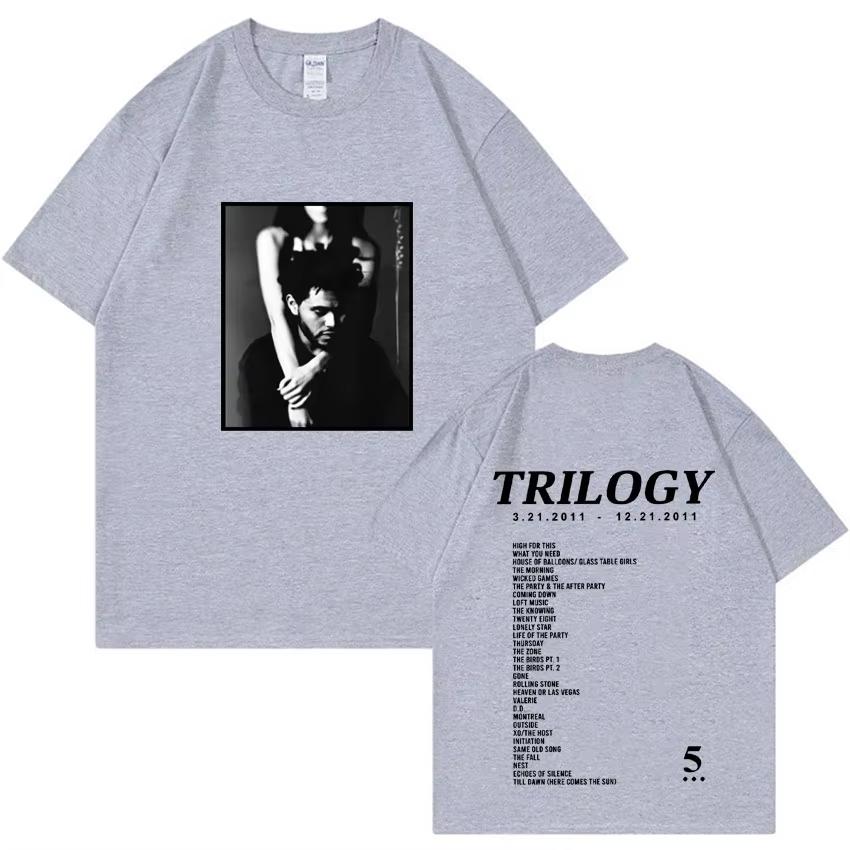 2026 The Weeknd Trilogy Music Album T Shirt Mens Fashion Tee Shirt Unisex Casual Aesthetic Short Sleeve Tshirt Streetwear