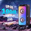 FanFun Karaoke Machine, Portable Bluetooth Speaker with 2 Microphones, RGB Party Light, Remote Control, T10-T
