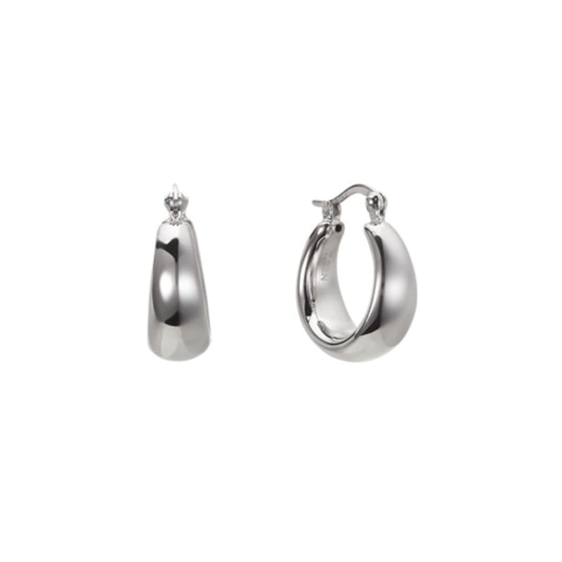 Tirr Lirr Tizen Maximize Volume Silver White Earrings TEDSVW14034M