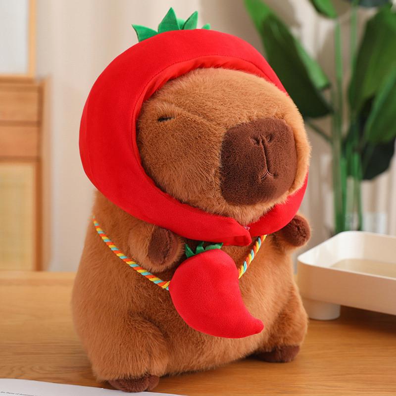 Plush Vegetables Capybara Toy Dolls Room Decoration Children Festivals Gifts