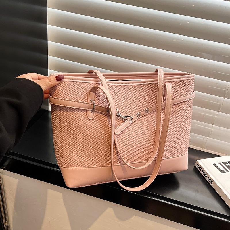 Large-capacity simple tote bag women's new niche design versatile shoulder bag work commuter bag