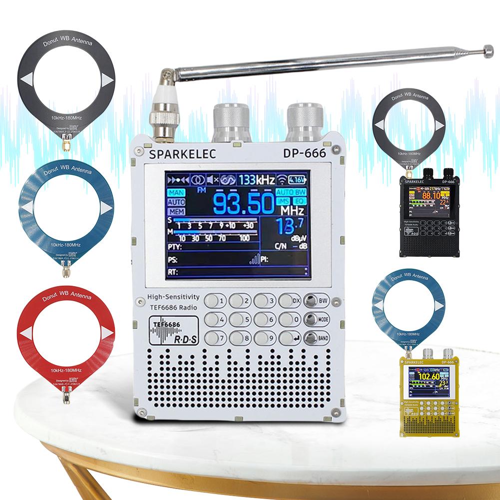 DP-666 TEF6686 Radio High Sensitivity Full Band FM AM Short Wave Radio with LCD Display High Sensitivity DSP Receiver