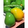 Handmade Crispy Mango Stress Ball Squeeze Toy, Color-Changing Mango Squishy Fidget Ball, ASMR Sensory Stress Toy