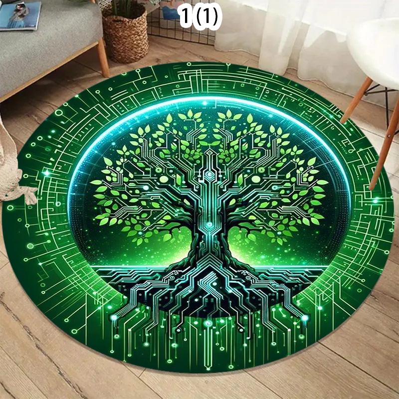 Luxurious Marble Colour Nature Black Gold Round Carpet Rug for Bedroom Living Room Decoration,pet Decor Floor Mat Bedroom