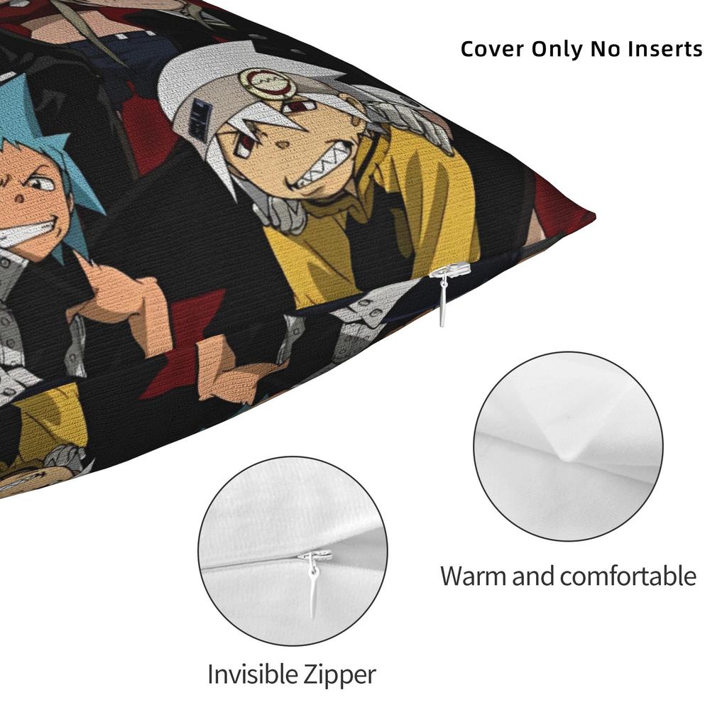 Dekorative Kissenbezüge soul eater comics anime Merchandise Sitz Kissenbezug Hülle Quadratisch Mehrere Größen