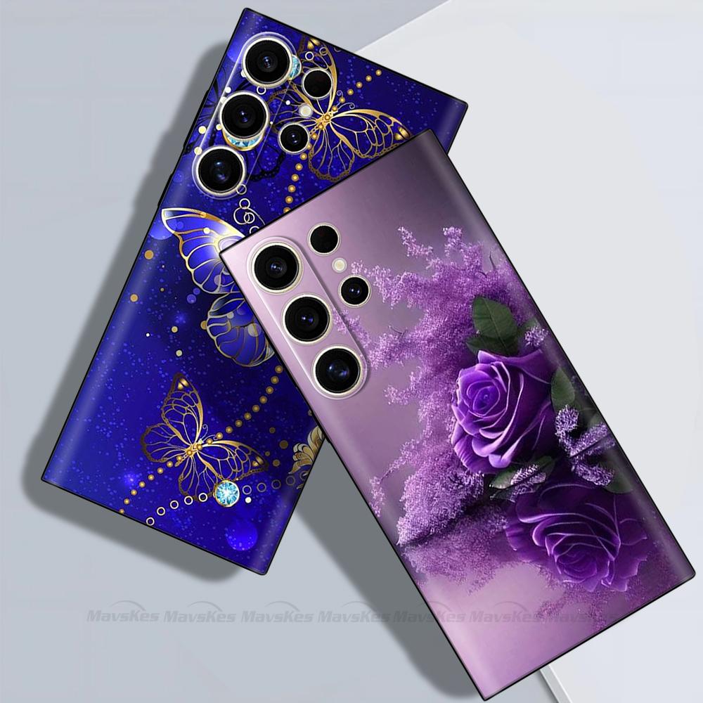 Pouzdro Pro Samsung S25 Ultra Umělecký Styl Plné Krytí Kryty Fundas Pro Samsung Galaxy S25 Ultra S25ultra Pouzdra Z Tekutého Silikonu