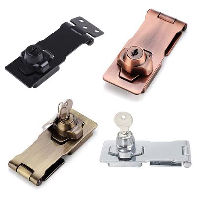 Keyed Hasp Lock Right Angle Padlock Hasp Cabinet Lock Various Sizes and Color