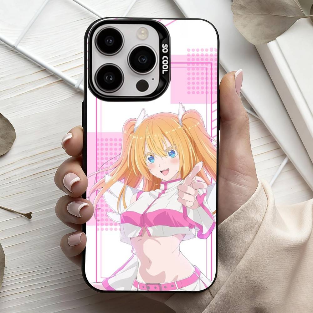 2.5 Dimensional seduction Amano Ririsa  Phone Case For iPhone17,16,15,14,13,12,11 Plus,Pro Max Black Candy silver phone case