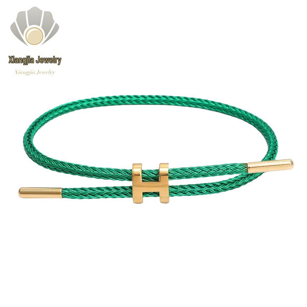 

Регулируемый браслет из нержавеющей стали с I-образной застежкой из троса - Водонепроницаемое и потостойкое украшение для рук