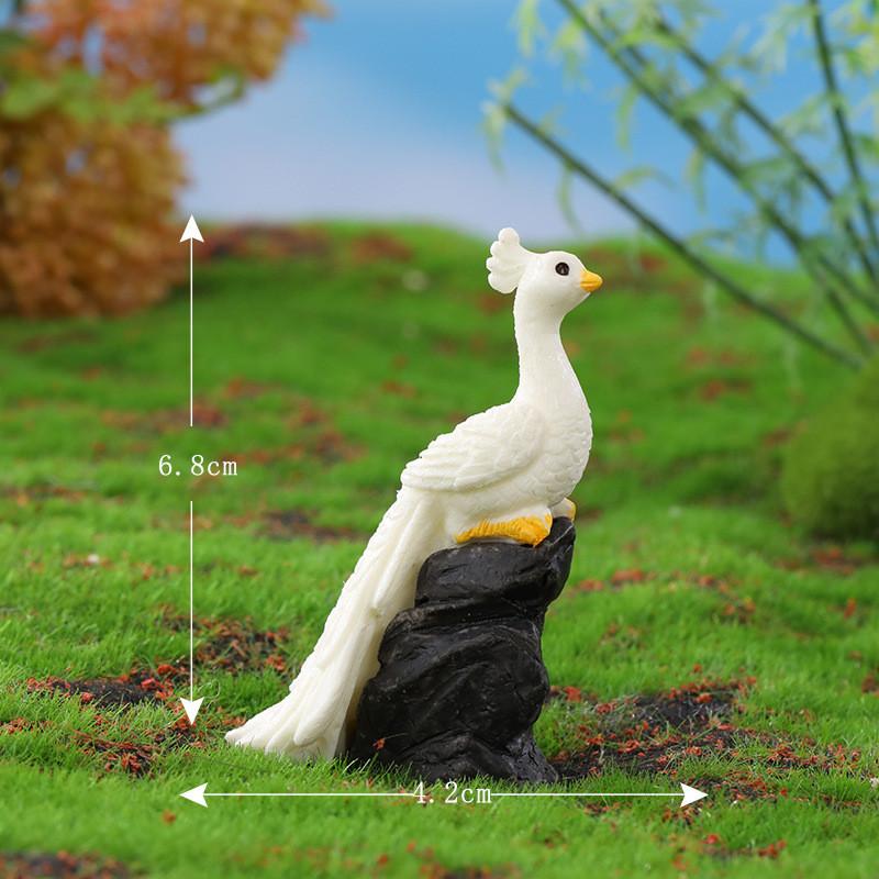 

Настольный микроландшафт Павлиньи украшения Орнаменты Смола Разноцветные Поделки Style G