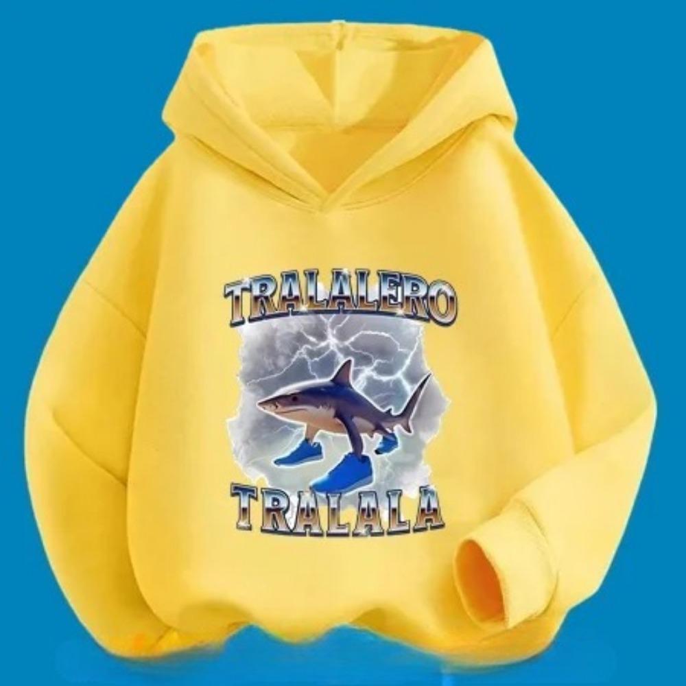 Cappuccino Printed Cartoon Children's Hoodie, Warm and Cute Hoodie for Autumn and Winter, Comfortable and Soft Top for Girl