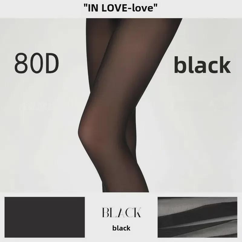 

Lai Mi Hot Love Весняно-осінні теплі чорні панчохи - Висока еластичність та м які L/170-185cm Height