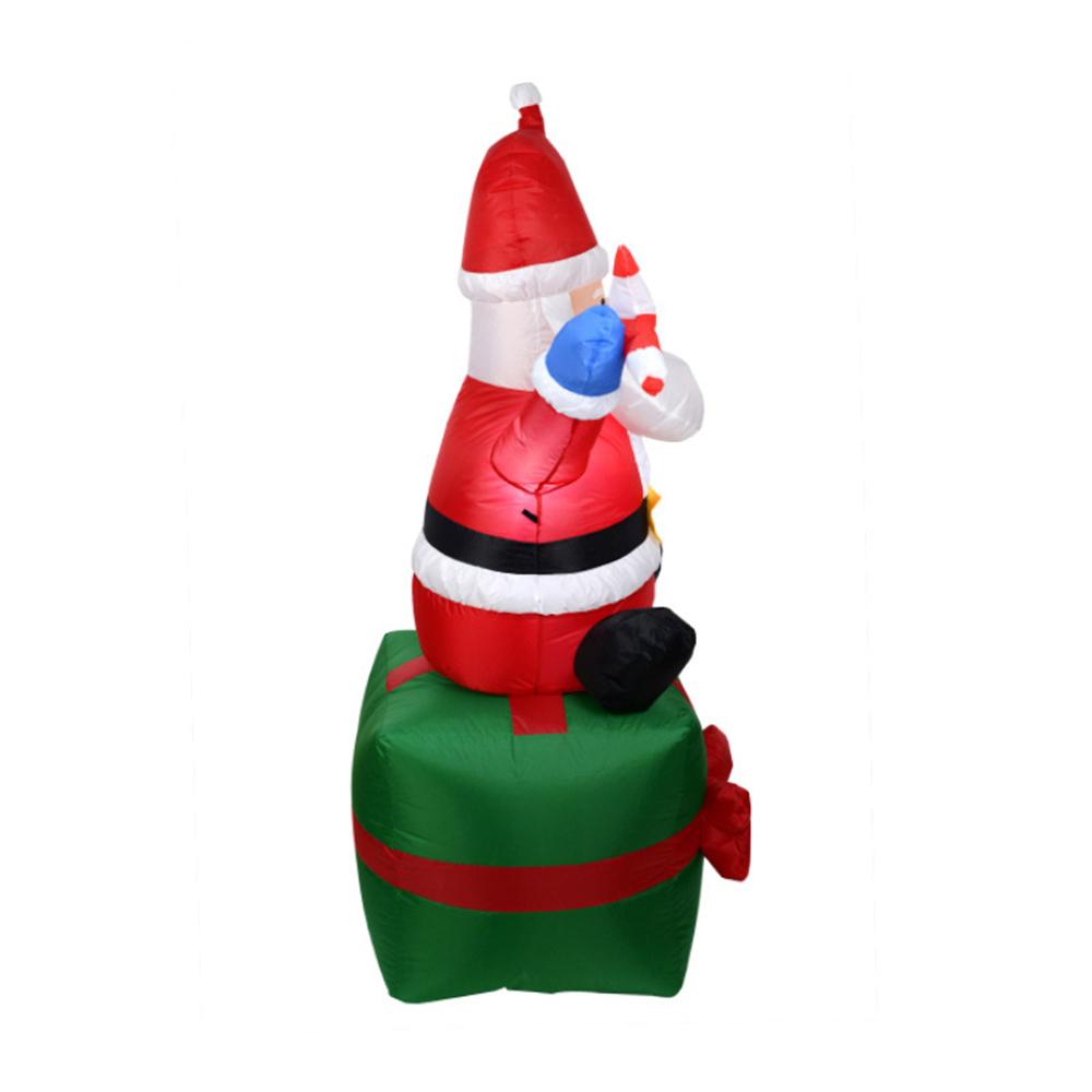 Christmas Inflatable Santa Gift Box Led Decoration
