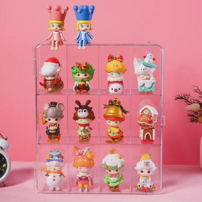 Acrylic Display Stand for Blind Box Dolls - Transparent Storage Cabinet for Pop Mart Figures