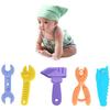 Hammer Wrench Spanner Pliers Shape Molar Supplies Chew Toys Silicone Baby Teether Toy Teething Relieve Stress Gum