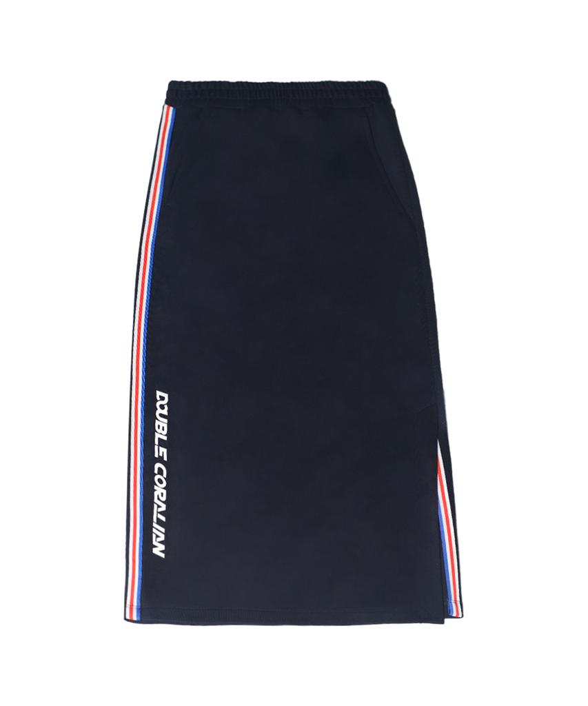 Coralian Runoff Long Sweat Skirt Navy