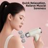 Compact Size Mini Electric Fascia Massager 9 Replaceable Head Fascia Machine Massager  Post-Workout
