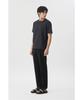 Brenwood [Very Comfortable] Seersack Round Neck T-Shirt Brtam26951Gyx