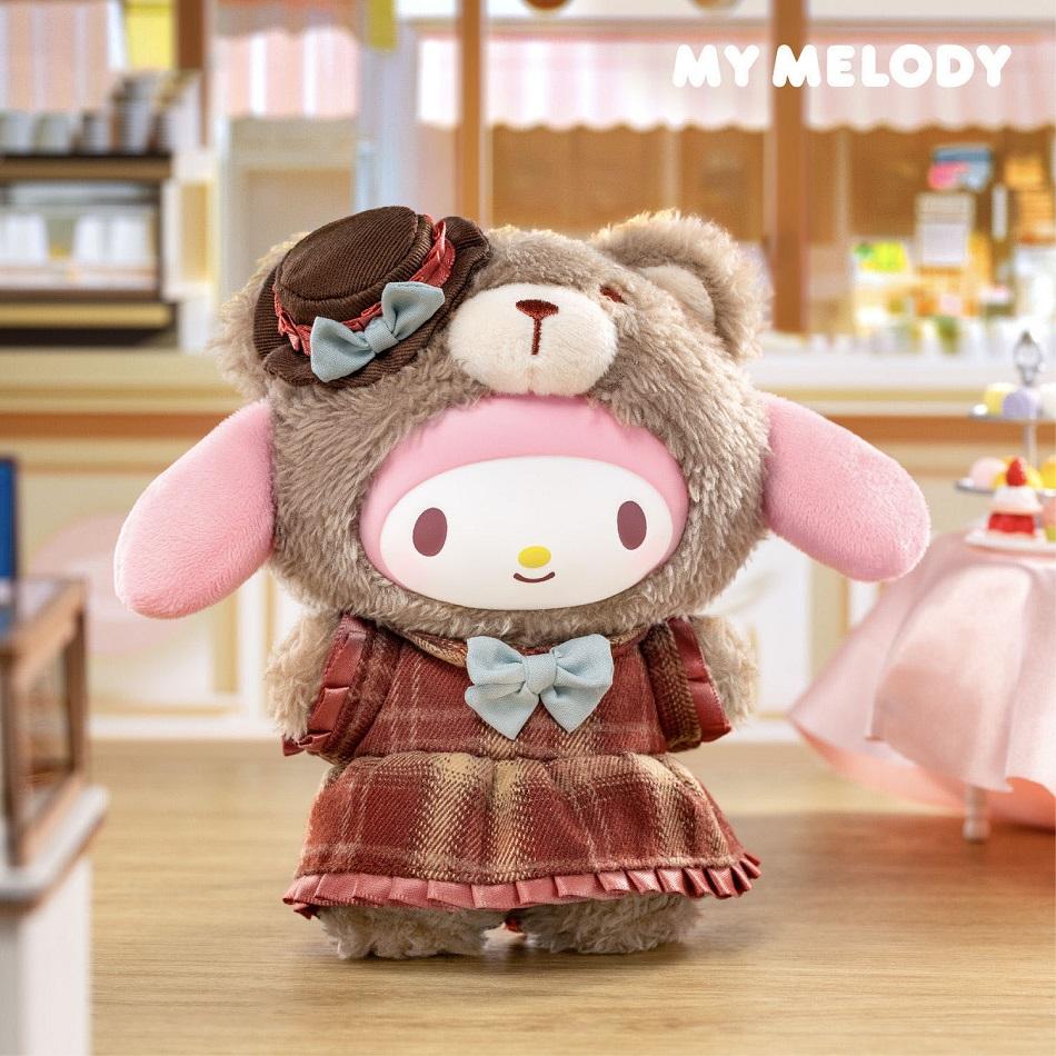 Serie Sanrio Afternoon Tea Bambola Peluche Carina Giocattolo Zaino Cartone Animato Ciondolo Anime Gadget Hello Kitty/Kuromi Blind Box Regalo