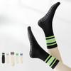 Yoga Socks for Women In Spring and Autumn, Mid-calf, Sweat-absorbing and Deodorizing, Women's Fitness Pilates Sports Socks with Glue for Anti-slip