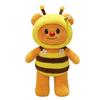 Cartoon Bee Transformed Into Butter Bear Plush Toys Children's Birthday Gift Claw Machine To Exchange for Sleeping Pillow