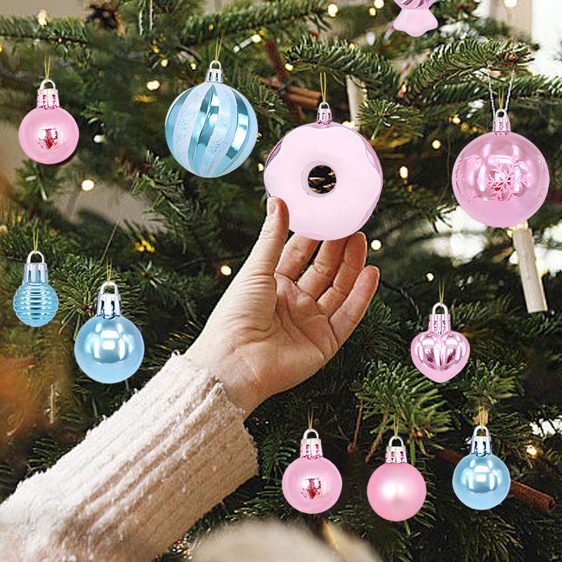 Christmas Ball 72 Pieces Home Indoor Pendant Decor Christmas Ball Ornaments For Tabletop Fireplace Garden Stair Banister Window