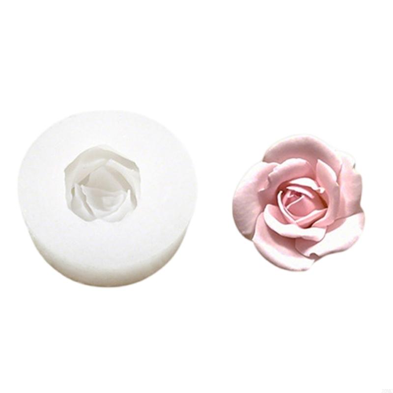Elegant Rose Shaped Mould Easy To Use Silicone for Valentines Day Projects J0MC