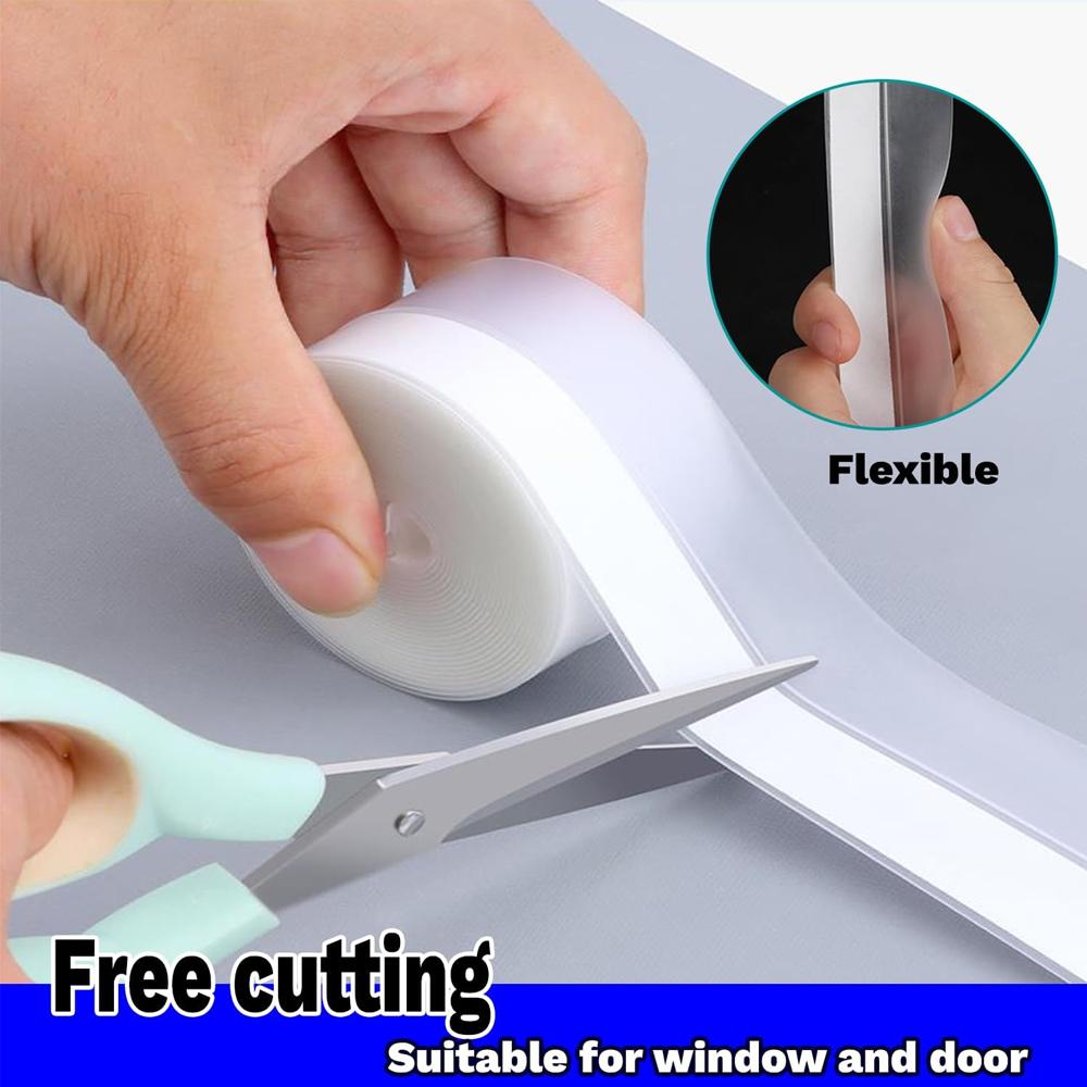 Door Seal Strip, Insect & Cockroach Proof, Self Adhesive Weather Stripping Tape, Windproof Dustproof Soundproof for Window