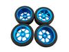 4Pcs Alloy Rims & Tires RC Car Wheels for 1/18 WLtoys A959-B A979-B A959 A969
