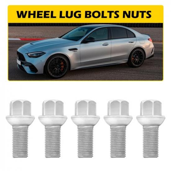 5Pcs Wheel Lug Bolts Nuts 0009904907 For Mercedes Benz SL550 CLS550 C250 C350 US
