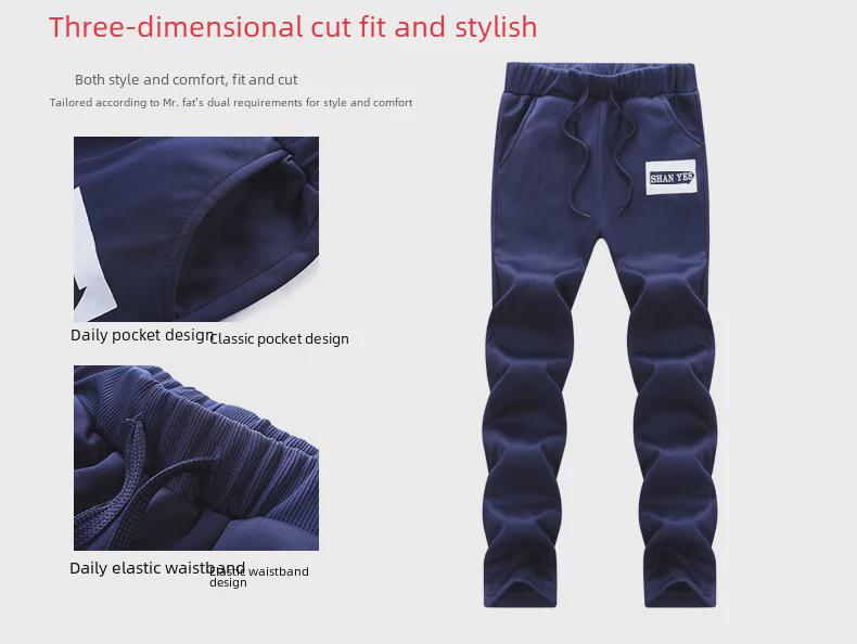 Herren Frühling & Herbst Samt Arbeitsanzug: 2-3-teiliges lässiges schwarzes Set für Wintersport