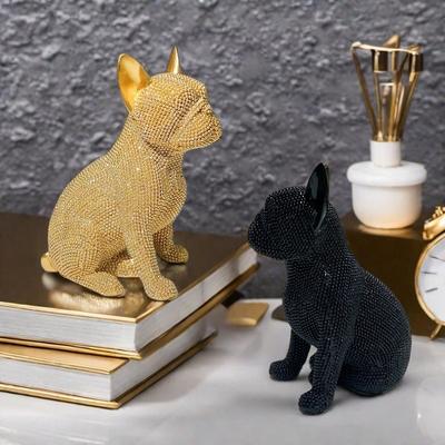 Ornements de chien assis modernes nordiques de luxe salon modèle chambre nouvelle décoration créative de la maison décoration